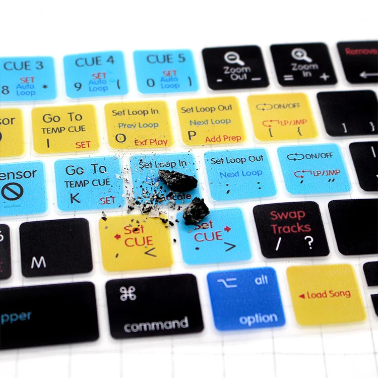 Силиконовый чехол для клавиатуры Serato Scratch LIVE с горячим ключом Macbook Pro 13 &quot15&quot Touch