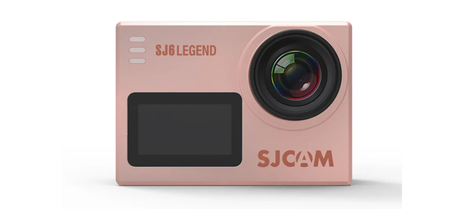 Оригинальная SJCAM SJ6 LEGEND 4K 24fps со сверхвысоким разрешением Ultra HD Notavek 96660 экшн Камера матч с SJ-Gimbal 2 3-осевой стабилизатор портативный монопод с шарнирным замком - Цвет: SJ6 rose gold