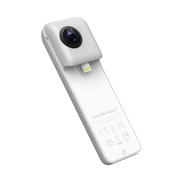 Insta360 Nano S 4K 360 VR видео панорамная камера 20 Мп фото для iphone X iphone 8 серия iphone 7 серия iphone 6 серия - Цветной: white