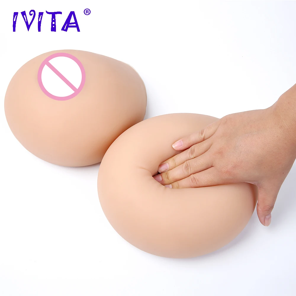 Искусственная силиконовая грудь IVITA форма груди H ложная для трансвеститов