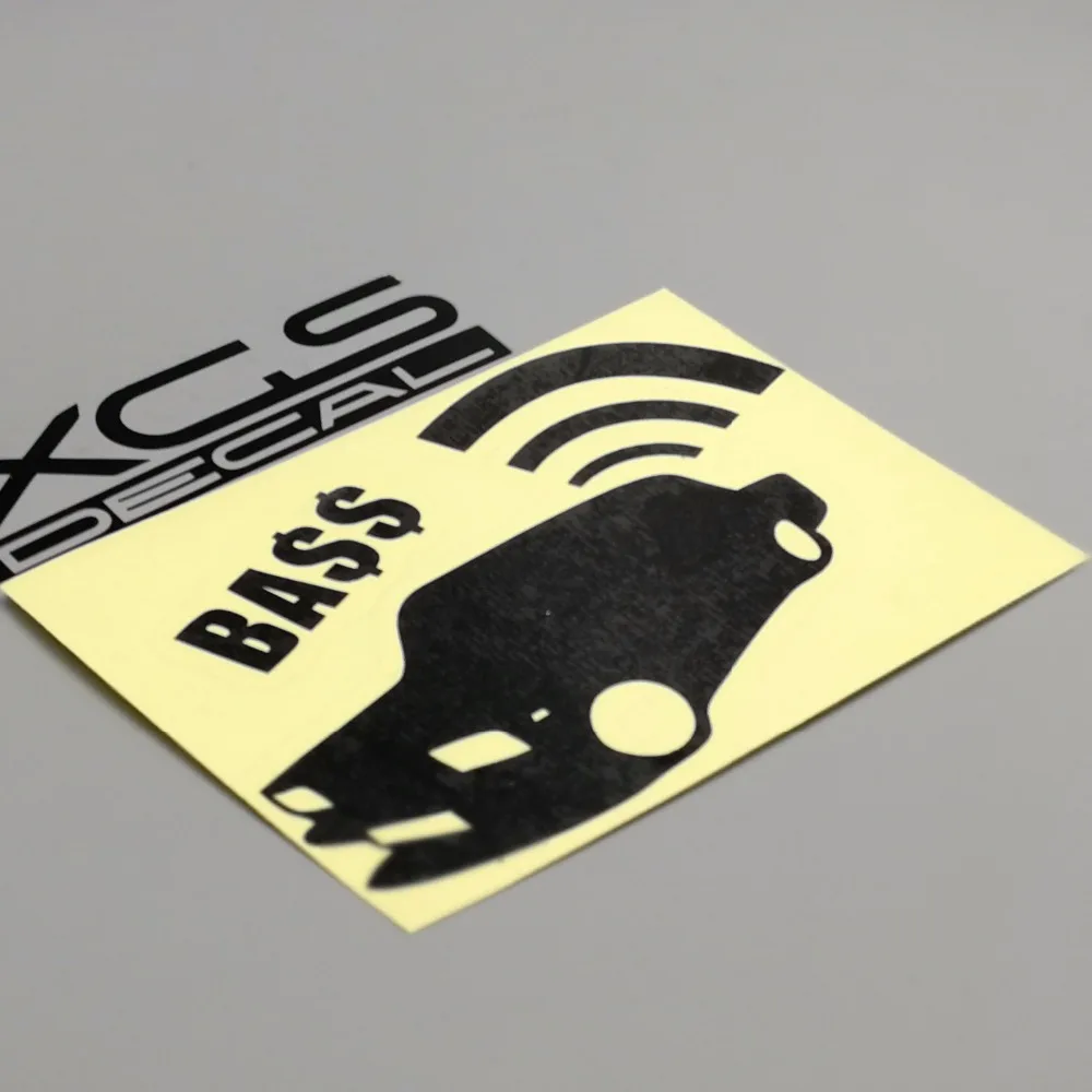 XGS переводная наклейка для автомобиля DUB Car audio bass12 см x 7,8 см виниловые режущие Светоотражающие Водонепроницаемые наклейки для автомобиля грузовика
