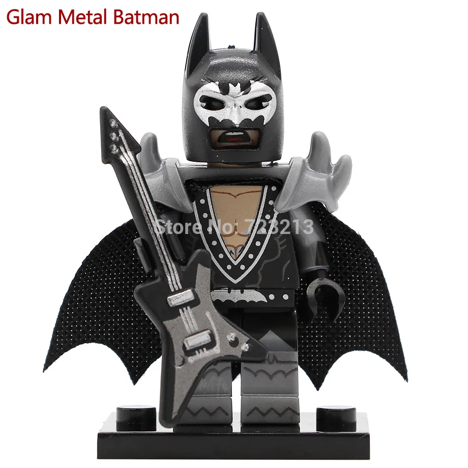 

Single sale Glam Metal Batman Bat Man Joker DC Superhero Building Blocks Set Model Toys for children PG111