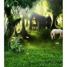 Fancy forest house background story telling photography backdrops for photo studio photography background camera fotografica