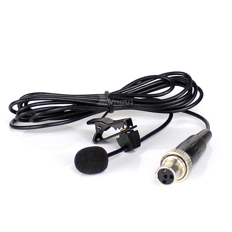 البسيطة XLR 4 دبوس TA4F السلكية التعادل كليب Lavalier ميكروفون طوق مايك ل MIPRO اللاسلكية نظام آلات موسيقية الغيتار ساكس