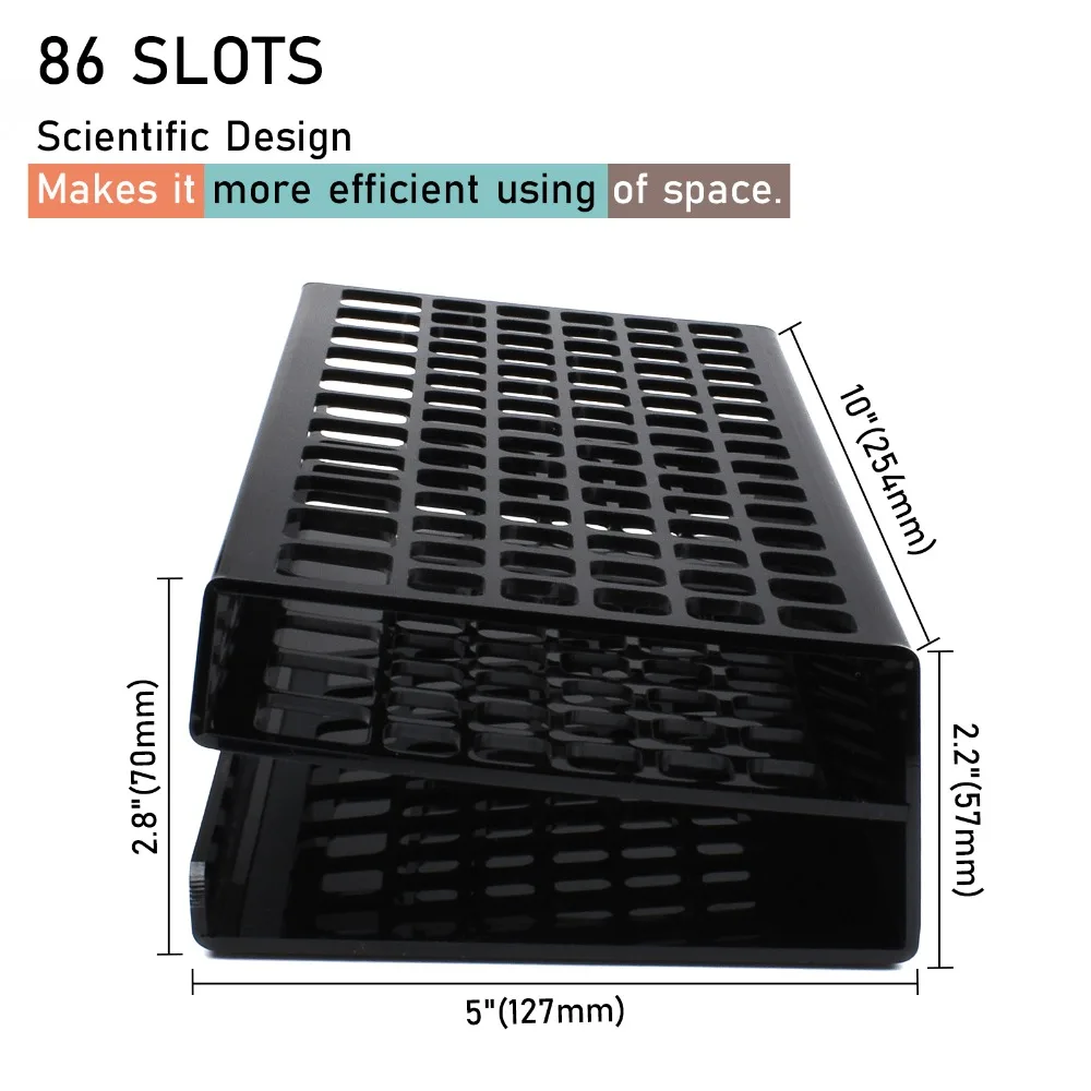 Günstig 86 Slots Premium Stift Halter Acryl Schreibtisch Stehen 2 Loch Größen Durable Organizer Lagerung für Gel Stifte Bleistifte Kunst Marker pinsel Stift
