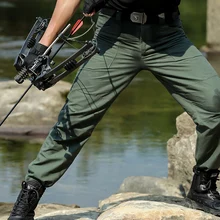 Уличные мужские походные спортивные тактические штаны, Военные боевые брюки-карго, камуфляжные штаны для охоты, скалолазания, тренировочные боевые штаны