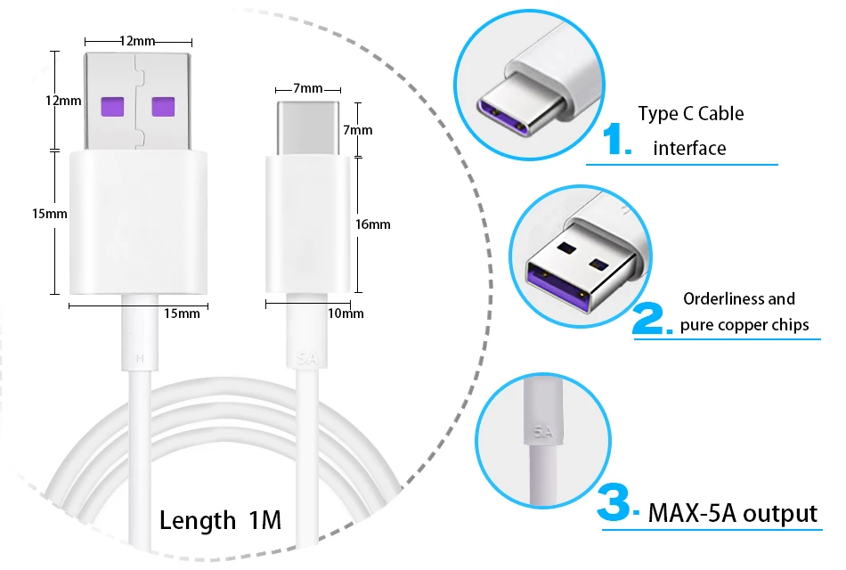 Автомобильное зарядное устройство huawei Supercharge Оригинальное быстрое зарядное устройство mate 9 10 20 X P10 Plus P30 20 Pro type C type-c кабель Honor 8 V9 V10 View 10