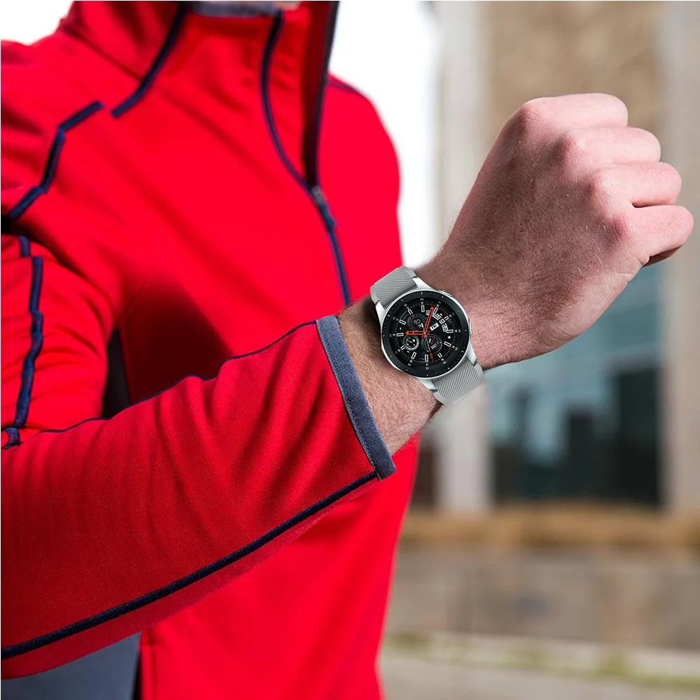 Силиконовый ремешок для часов Huami Amazfit Stratos 2/2S для samsung Galaxy Watch 46 мм сменный ремешок для samsung S3 Classic Frontier