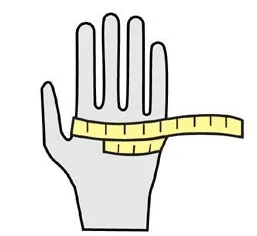 GLOVE MEASURE WAY