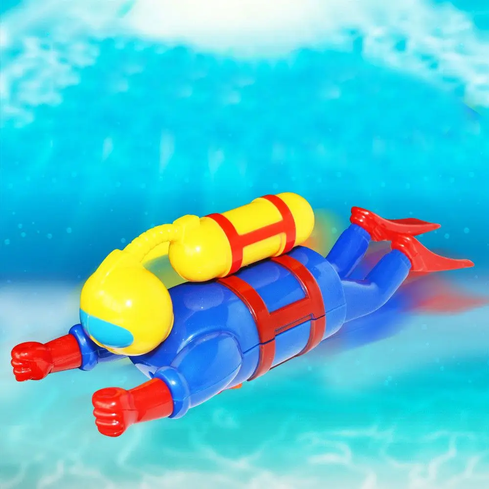 Для детей подарок для купания Заводной игрушка прекрасный мультфильм милый пластик Diver форма заводная игрушка развивающие игрушки