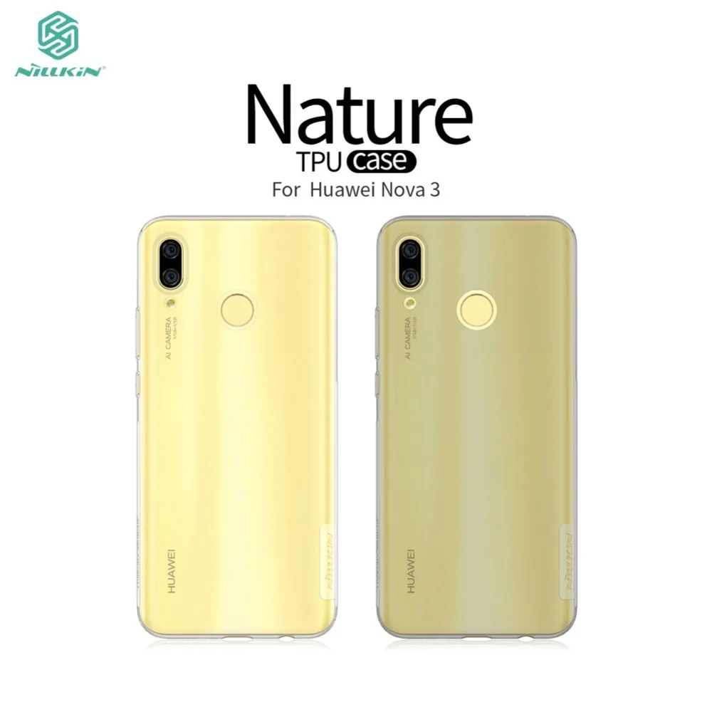 

NILLKIN Nature TPU case For Huawei Nova 3 Transparent Soft Silicone Shockproof Back Cover Phone Cases For Huawei Nova 3