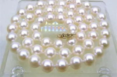 

18" AAA 8-9 MM SOUTH SEA NATURAL White PEARL NECKLACE