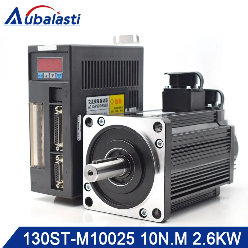 US $312.08 Aubalasti 26KW AC Servo Motor Driver 10NM 2500RPM 130STM10025 AC Motor Matched Servo Motor Driver AASD30A Complete Motor Kits