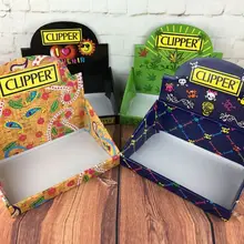 На заказ мелкая картонная бумага печатная гофрированная полка розничная демонстрационная коробка(DX-098