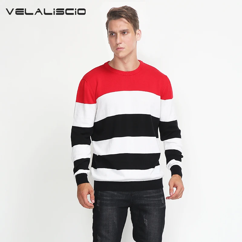 VELALISCIO 2017 New Sweater Men Casual Sweaters Mens O