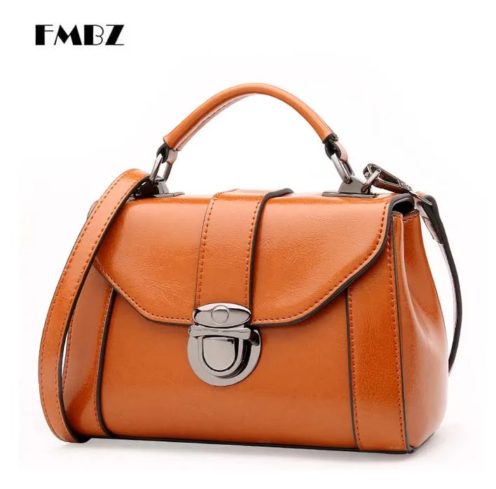 

new leather ladies handbags Fashionable minimalist leather women bag Casual women shoulder bag Small Party Pack free shipping