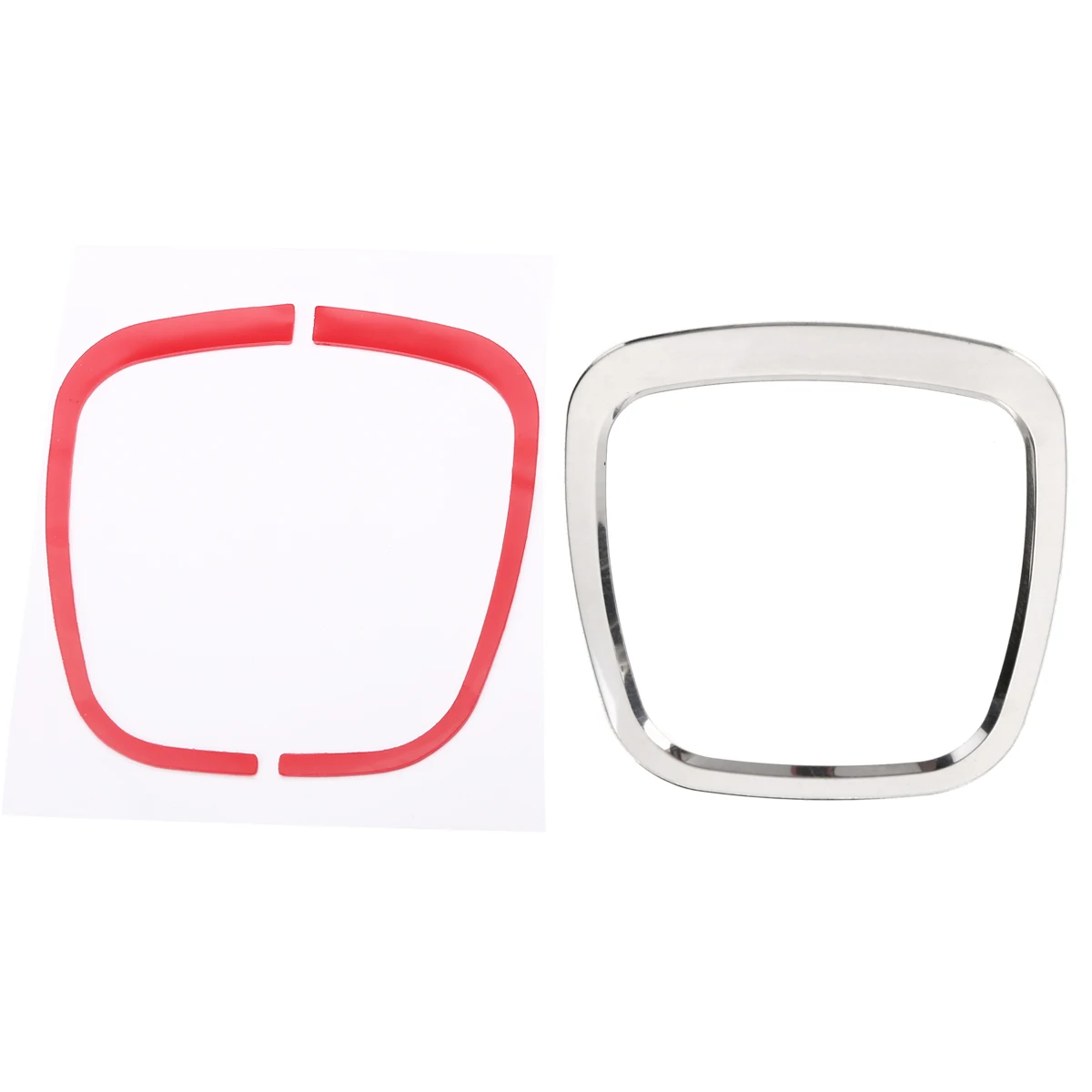 Mayitr Aluminium Alloy Steering Wheel Alloy Decorative Ring Sticker Emblem Trim Cover for Audi A3/A4L/A6L/Q3/Q5/Q7