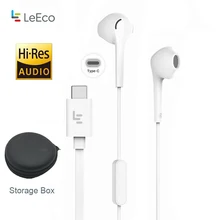 LeTV Leeco CDLA Type C Earphone Add Touch U holder Black Storege Box Keeper Hi Res 96K 24bit output In Ear Headset LePDH401CH