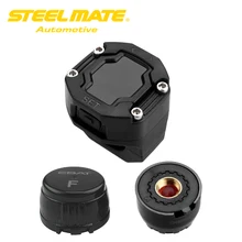 Steelmate DIY ET-900AE TPMS для мотоцикла беспроводная система контроля давления в шинах с водонепроницаемым внешним датчиком ЖК-дисплей