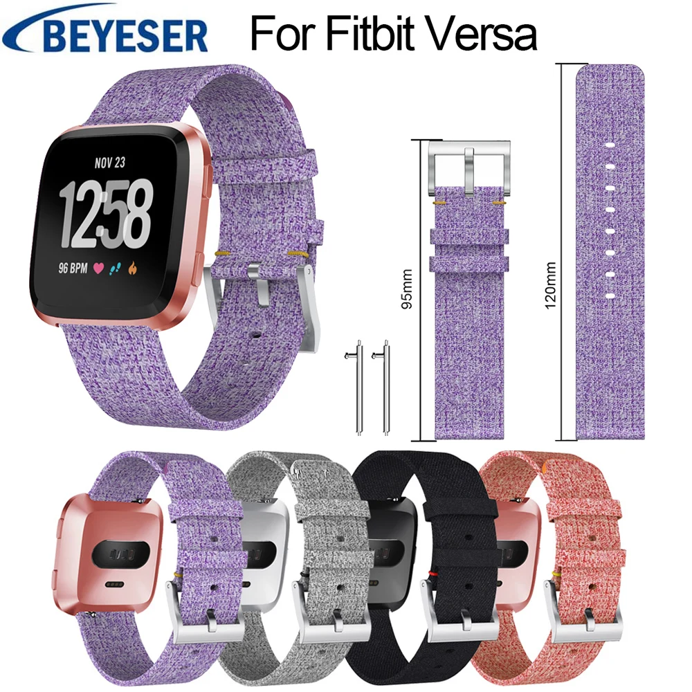 

Denim watchband For Fitbit Versa smart classic Wrist band Wriststrap Smart Watch Band For Fitbit Versa Replacement watch strap