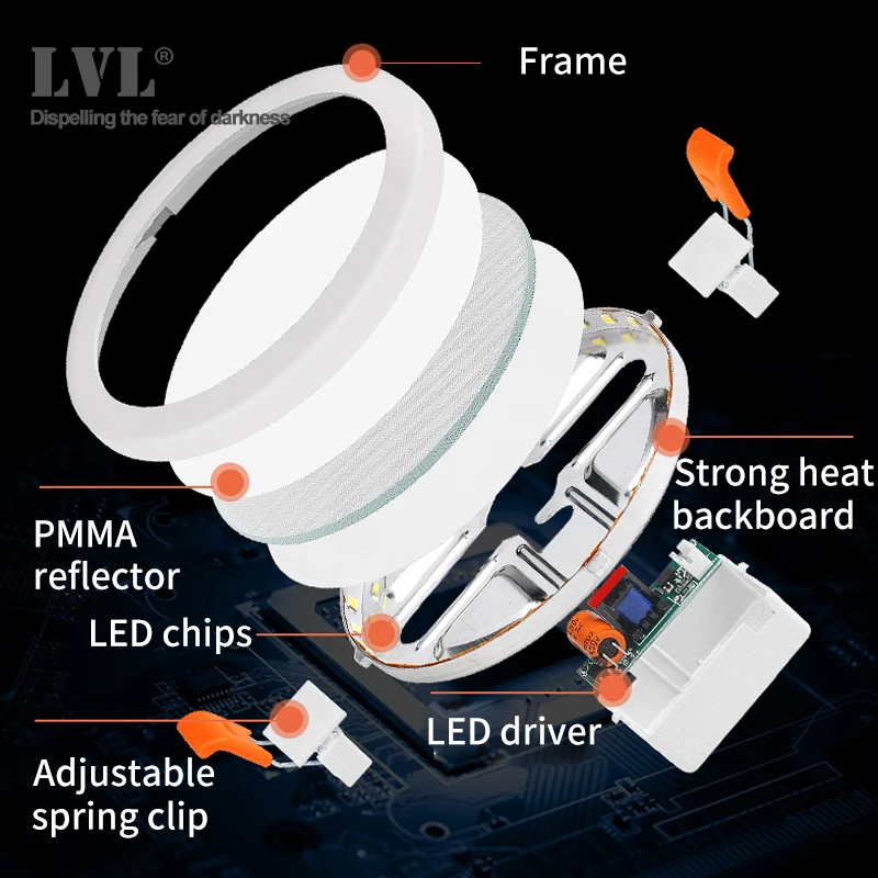 Faretto Da Incasso Led 170mm In Illuminazione Per Interni