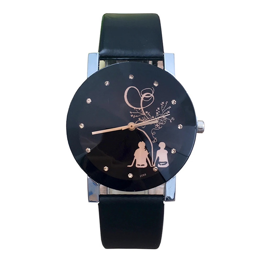  New Relogio Couple Watches Student Couple Stylish Spire Glass Belt Quartz Watch Men's Watches Women's Watches Relogio Masculino