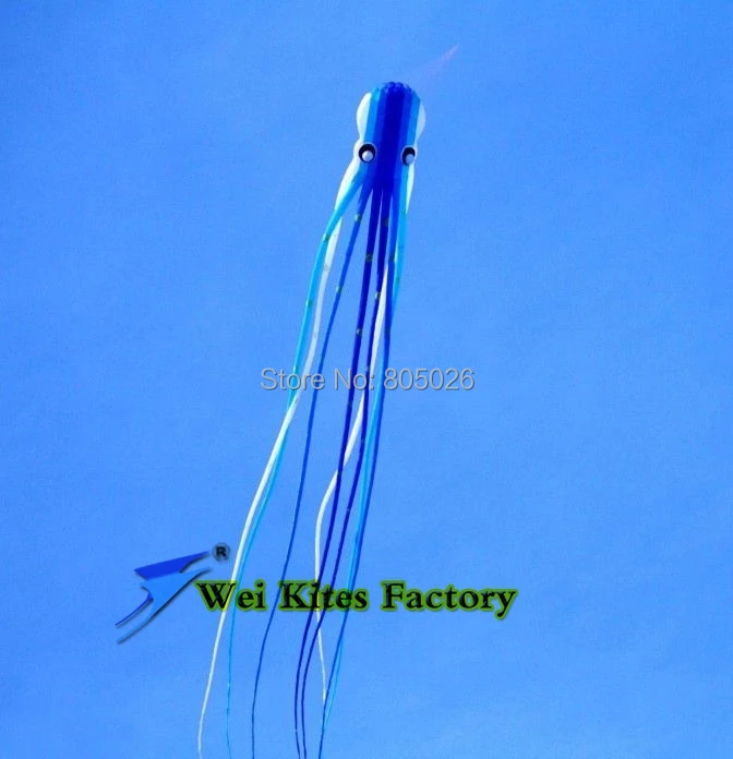 free shipping high quality 23m octopus soft kite beautiful in the sky nylon ripstop inflatable flying