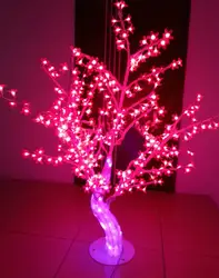 Открытый Водонепроницаемый искусственный 1.2 м 4ft LED Cherry Blossom 384 светодиоды красный Рождество дерево света для дома фестиваля украшения