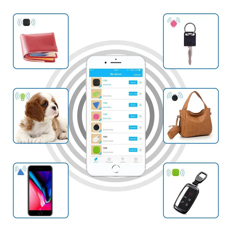 Bluetooth Smart мини-трекер для домашних животных, позволяющий отслеживать положение ребенка, ценных вещей, сумок и ключ устройство поиска