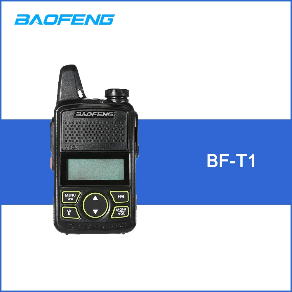 

BAOFENG BF-T1 Walkie Talkie Kids Walk Talk MINI Two Way Radio UHF 400-470mhz 20CH Portable Ham FM CB Radio Handheld Transceiver