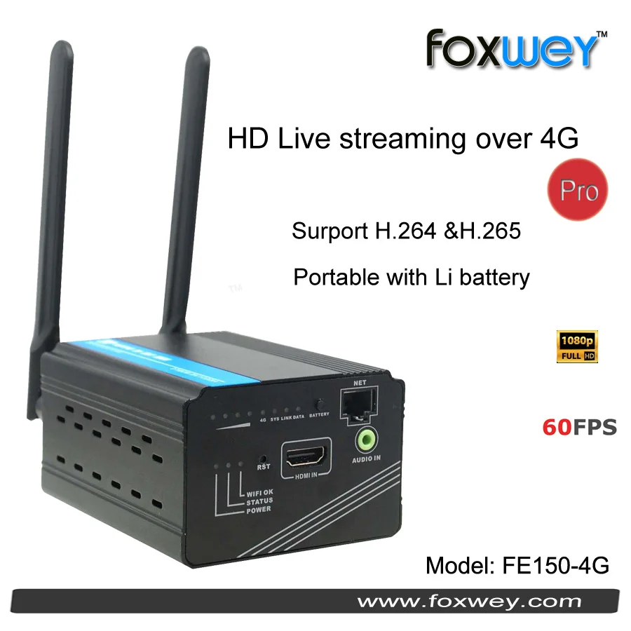 HD HDMI Live Streaming Devices H 265 Encoder Hardware for Video streaming over 4G encoder font