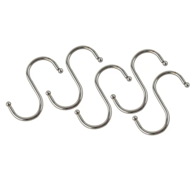 Best Offers 10pcs 65mm Length S Shaped Hooks Hanger Kitchen Cabinet Storage Holders for Clothes Pot Pan Kitchen Hooks Holder