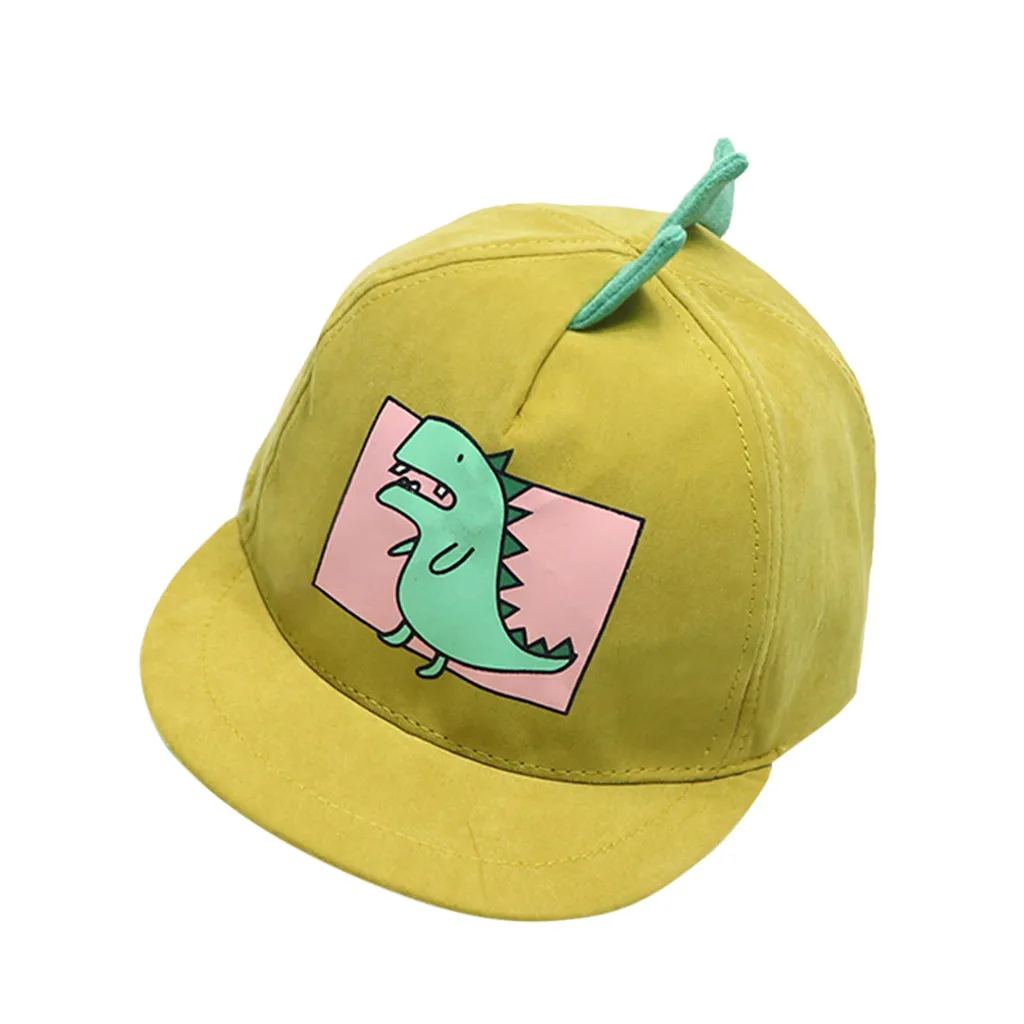 Г. Мягкие Шапки для маленьких мальчиков, мягкая хлопковая Солнцезащитная шляпа с динозавром, бейсболка, шляпа от солнца, берет для мальчиков и девочек, детские шапки, детская шапочка - Цвет: E