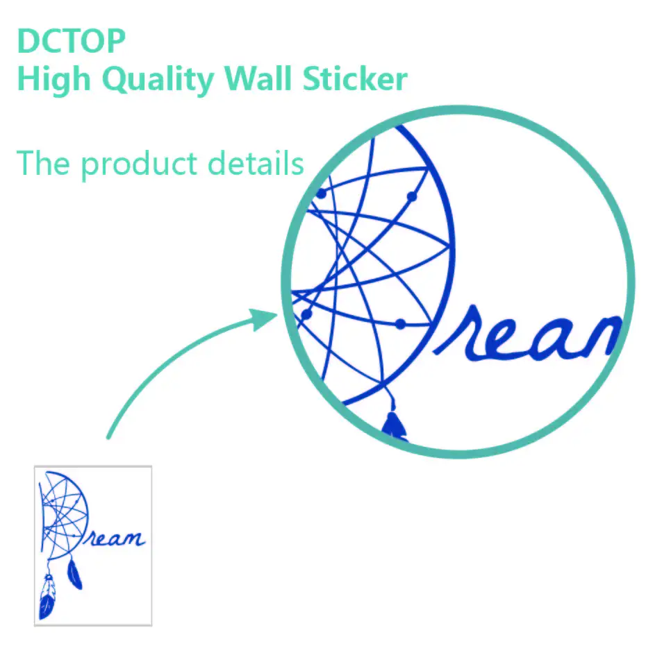 Art Dream Catcher Wall Sticker Tribal Ethnic Feathers Amulet India Vinyl Decals Living Bedroom Home Decorative Mural Wallpaper (5)