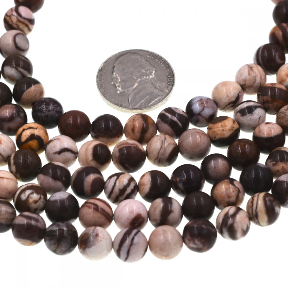 8 мм круглые коричневые бусины jaspers камень jaspis|jaspis beads|beads beadszebra beads |