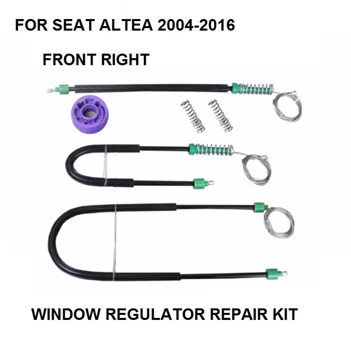 SEAT ALTEA TOLEDO WINDOW REGULATOR REPAIR KIT FRONT SIDE RIGHT