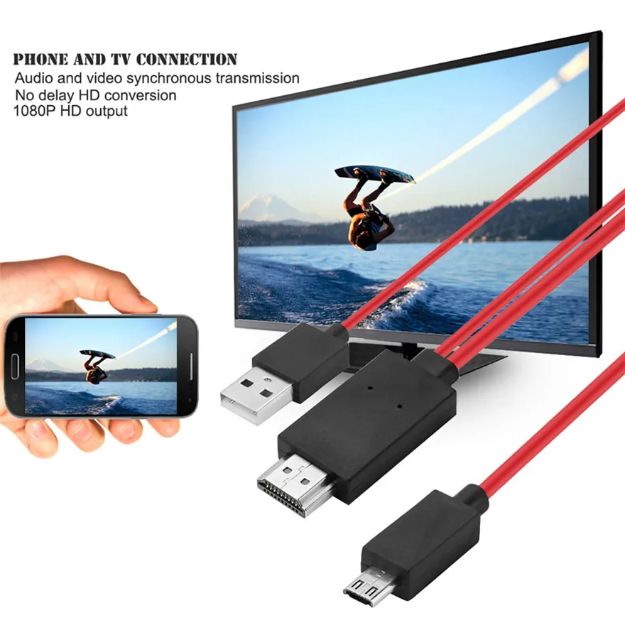 50 шт. 5PIN 11 pin 5 pin 11 pin Micro USB к HDMI кабель HD tv адаптер для samsung Galaxy S5 S3 S4/note 4 2 3