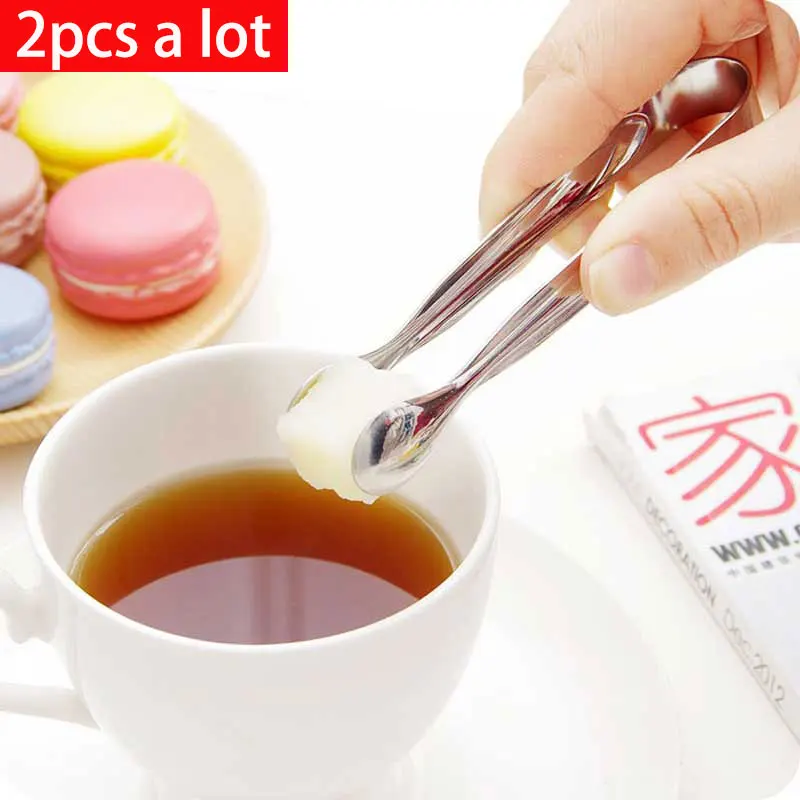 

vanzlife Thickening Mini Stainless Steel Ice Clips European Style Coffee Candy Clips Food Biscuits Clips