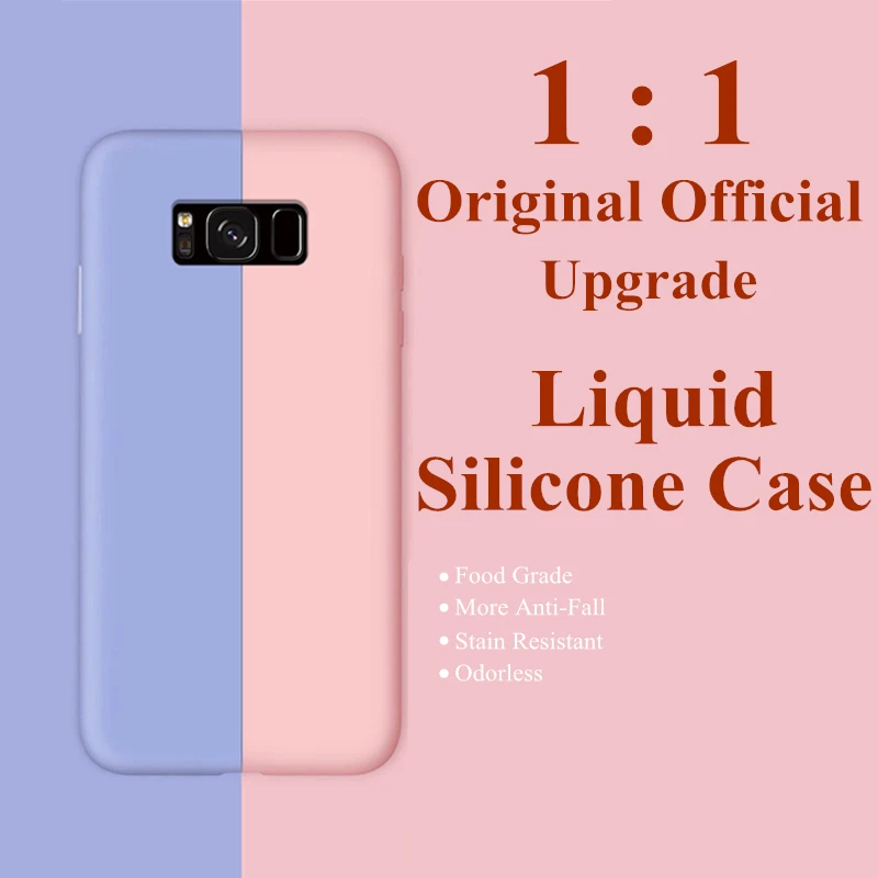 Для Samsung Galaxy M10 M20 M30 A10 A20 A30 S8 S9 Plus S10 Lite жидкий силиконовый чехол для Note 8 9 A40 A50 A60 A70 |