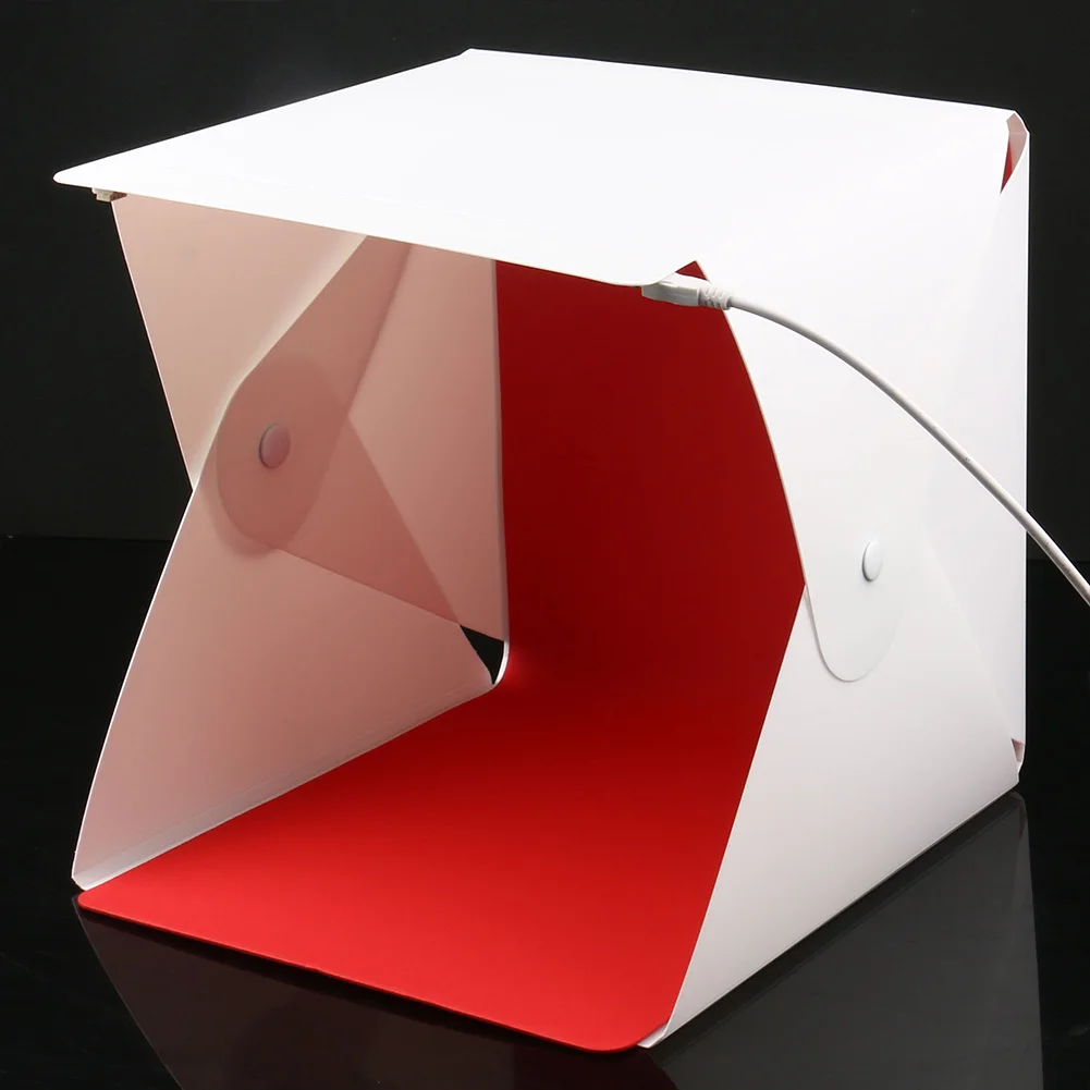 

lightbox Photography Studio Lighting 24*24*22cm Portable Photo Mini softbox Dimmable Led light Box Backdrop Shooting Tent Kit
