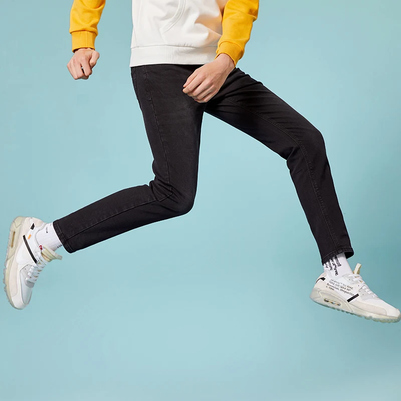 Comprar Pantalones vaqueros SEMIR para hombres pantalones ajustados clásicos 2019 jeans vaqueros masculinos pantalones vaqueros de diseñador pantalones casuales ajustados rectos elásticos
