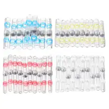 Conector de Terminais de Fio Termorretracção 10 pçs/set À Prova D' Água Tubo de Solda De Solda Da Luva Set Kit Encolhimento Manga Cores Misturadas Bumbum(China)