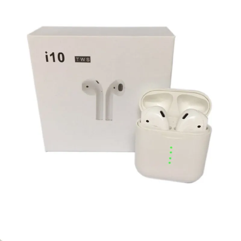 

New Bluetooth Earphones i10 tws Wireless Mini Double Earbuds with Charging Box Mic for Samsung Android Xiaomi Iphone