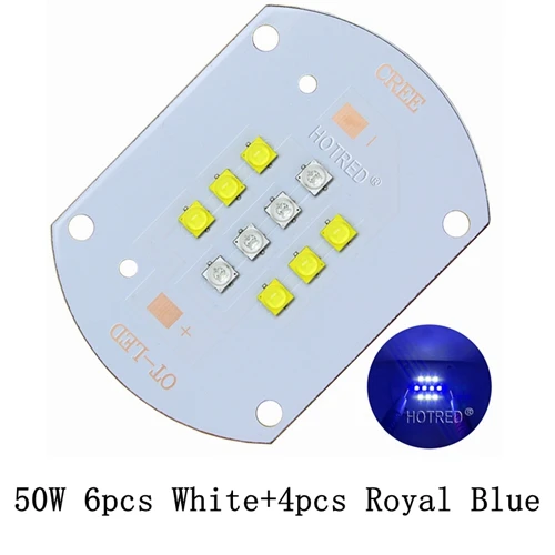 Cree XLamp XTE 50 Вт 100 Вт высокомощный светодиодный светильник Blub Flash светильник COB XT-E чип холодный белый/теплый белый/натуральный белый/Королевский синий цвет - Испускаемый цвет: 50W CW and RB
