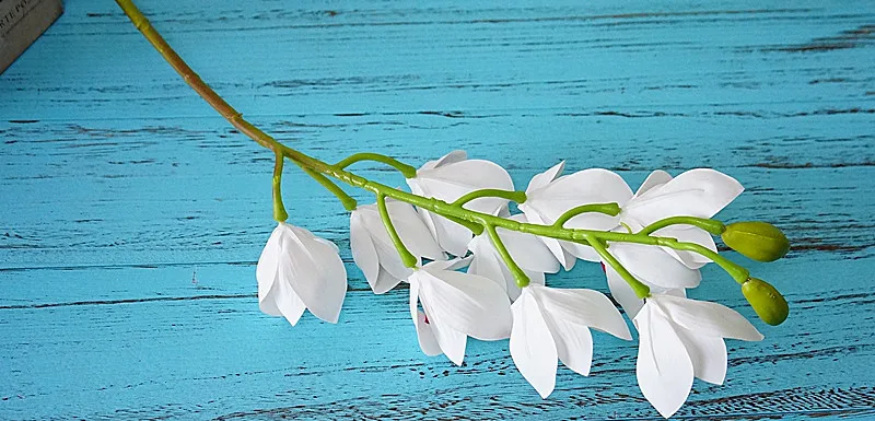 Настоящее прикосновение 3D печать искусственный цветок орхидеи Cymbidium латексный имитирующий цветок для украшения дома и свадьбы