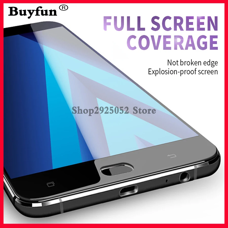 

Cover Tempered glass A5 2017 A520 on For Samsung Galaxy A 5 2017 A 520F A 520 5.2inch Screen Protective Tremp Film Case glas 9H