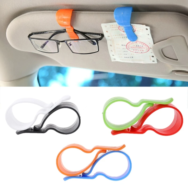 1 Пара Авто козырек автомобиля солнцезащитные очки держатель ручки для карточек билетов зажимы