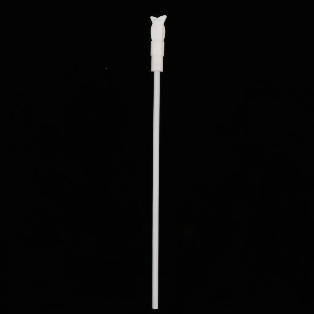 PTFE Coated Stainless Steel Electric Overhead Stirrer Mixer Shaft (7 mm Dia.) Stirring Rod Lab Utensils L 300 mm Leaf Dia 68 mm
