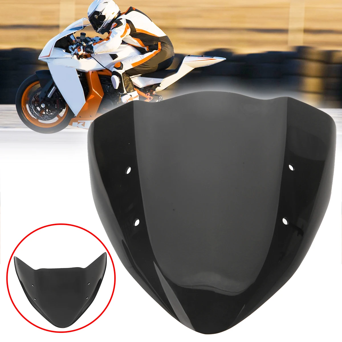 1 шт. ветровое стекло для мотоцикла Kawasaki Z 1000 2003 2006|Козырьки от ветра и ветр. щитки| |