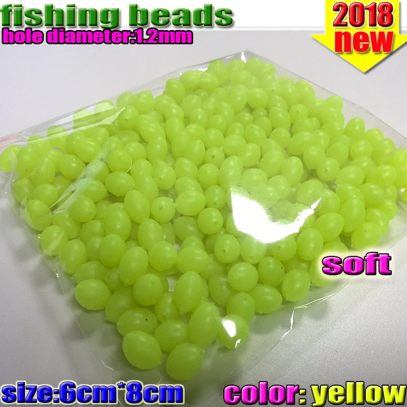 100pk Lure making UK SELLER 8mm YELLOW Coloured Sea Fishing Beads Rig 